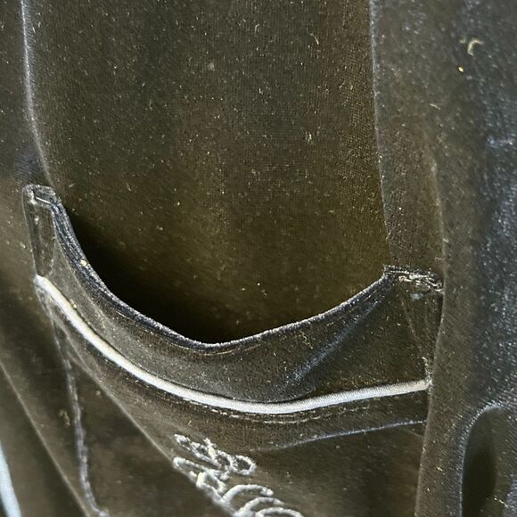 LAUREN RALPH LAUREN Robe Women's Small Blue Velvet Long Full Zip Collared Caftan - Picture 4 of 13